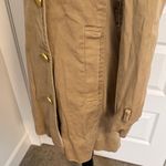 AQUA | Classic Tan Women's Trench Coat with Gold Buttons Photo 3