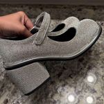 Sugar Thrillz Dolls Kill Y2K Rhinestone Silver Mary Jane Block Heels Sandals Size 9 Photo 2