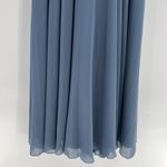 Jenny Yoo  Inesse Chiffon Gown Bridesmaid‎ Dress Stormy Blue Gray Wedding Size 6 Photo 4