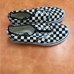 Vans  Black and White Checkerboard Slip-Ons Photo 1