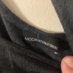 Moda International Black Fitted Backless Tank Top Photo 2