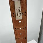 Fossil  gold cut out large buckle metallic belt medium studded flower casual Photo 3