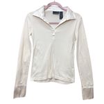Vintage DKNY Jeans Y2K Shirt Satin‎ collar Size Small Cream White Photo 0