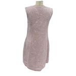 Flax Woodstock Dress Linen Lilac Lavender White Gingham Floral Size XS Photo 6