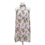 Lush Clothing Lush Pink Floral Halter Swing Dress Size Small Photo 2