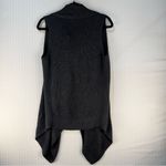 Splendid  Charcoal Gray Cotton Wool Blend Cardigan Sweater Vest Women Size Small Photo 4