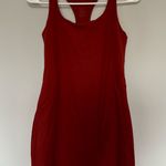 Girlfriend Collective  Orange Sleeveless Exercise Dress Photo 0