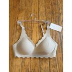 B.tempt'd By Wacoal Bra Womens XL Beige Wire Free Seamless Scallop Edge Photo 1