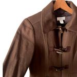barney's new york BARNEYS Peacoat Cashmere Brown Toggle Buttons Collared Italy Designer 38 Small Photo 4