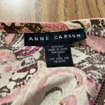 Anne Carson  Silk Paisley Zip Up Hoodie Jacket Women's Size S Photo 3
