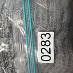 J. Jill PureJill Linen Henley Shirt Top Size MED Women's Gray Striped 3/4 Sleeve Photo 11