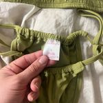 Xhilaration SM olive green cinched 2pc bikini top Photo 1