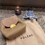 Polene  Un Numero Mini Beige Bag Chain Strap Calf Leather & Suede Photo 14
