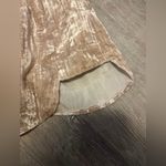 Anthropologie  Floreat Champagne Crinkle Velvet Shift Tunic Style Dress Size S Photo 4