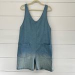 100% Cotton Denim Romper Women’s Blue Size M Photo 1