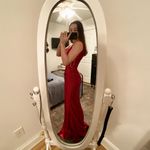 David's Bridal Galina Signature Satin Tank Knot Dress Photo 2