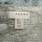 Kenar  Shorts Womens 6 Beige 100% Linen Minimalist Preppy Casual Summer Pockets‎ Photo 2