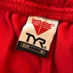TYR Womens Warm Up Shorts Drawstring Pull On Athletic Red M Size M Photo 2