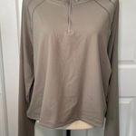 Gottex NWT  Peach Skin Pullover Athleisure Activewear‎ Mock Neck 1/4 Zip Top XL Photo 0