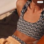 NEW Seea‎ Free People Seea Georgia Surf Top in navy mini chevron, M Blue Size M Photo 15