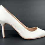 Manolo Blahnik BB 120mm White Satin Sexy Stiletto Heel Pumps Size EU 40.5 Photo 9