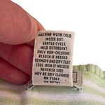 L.L.Bean Womens V Neck Sweater Green and White Striped Size XS Regular Photo 7