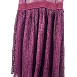 Victoria's Secret Fly Away Burgundy Maroon Lingerie Plisse Lace Sheer Top Medium Photo 5