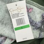 Jessica Simpson  Floral Green Velvet Dress Large NWT Photo 5