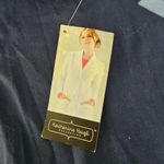 Katherine Heigl Collection Scrubs Dark Blue Long Sleeve Top flower sz 2XL Photo 2