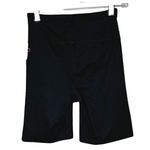 Bebe Shorts Womens Small Black Bike Shorts Logo Gym Training Casual Athleisure Photo 1