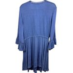 NWT ASOS Floral Embroidered Bell Sleeve Maternity Dress Size 4 Feminine Boho Blue Photo 1