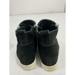 Steve Madden Womans Wedgie Size 7.5 M Black Zip Up Wedge Sneaker Bootie Photo 4