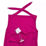 See You Monday Mini Dress Womens XL Barbie Pink Sleeveless Halter Slip NWT Photo 4