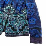 Coldwater Creek Paisley Jacquard Blue Ombre Open Lined Blazer Photo 1