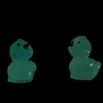 🎄Glow in the Dark Rubber Duck Hoop Earrings White Photo 4