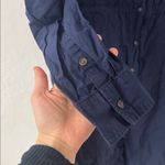 Universal Threads Universal Thread Long Sleeve Navy Blue Midi Shirt Dress Medium Photo 4