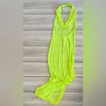 SKIMS  Summer Mesh Lace Deep Plunge Long Dress  Green Small NWT Photo 3