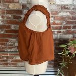 Treasure & Bond  Burnt Orange Ruffle Sleeve Tank Top Size M Photo 3