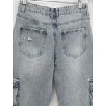 Indigo Rein Juniors' High-Rise Skater Wide-Leg Light Wash Jeans Size 7x32 Q0021 Photo 5