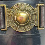 Burberry  Wellington black tall rubber rain boots sz 35 Photo 3