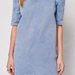 Faherty NWT $178 Organic Throwback Stretch Denim Minidress S Photo 0