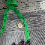 Talbots 22W Wide-Leg Crop Chino Pants Black/White Pinstripe Photo 4