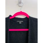 COS  Mohair Wool Blend Longline Cardigan Open Front Black XS Old Money Luxury Photo 2