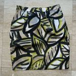 212 Collection Women's‎ Skirt Size 8 Bold Black Yellow Lined 2 Side Pockets Photo 3