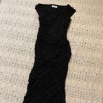 Bailey 44 Skinny Bunny Shirred Bodycon Midi Dress Black Speckle (Small) Photo 7