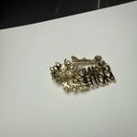 Special Grandmother Flower Bouquet Gold Tone Brooch Pin AJC Signed Photo 10