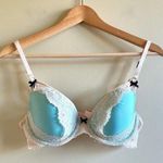 Victoria's Secret NEW Bra Push Up Dream Angels Padded Floral Lace Bows Size 34C Photo 0