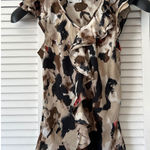 Dress Barn Women's Sleeveless Ruffle Top Abstract Print Size S Shell Photo 0