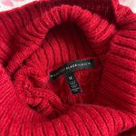 White House | Black Market  Women's Red Pullover
Turtleneck Cable Sweater Photo 2