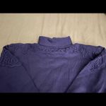 NWT vintage Ossi Skiwear wool purple embroidered turtleneck sweater, size M Size M Photo 10